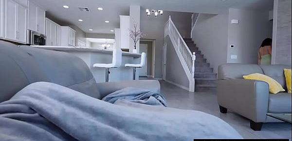 Horny mom comes home to fuck stepson